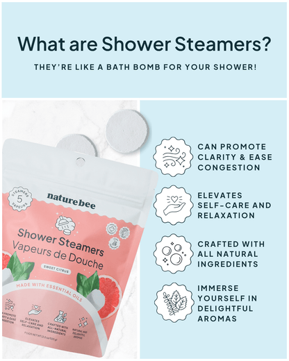 Sweet Citrus Shower Steamers - NATURE BEE
