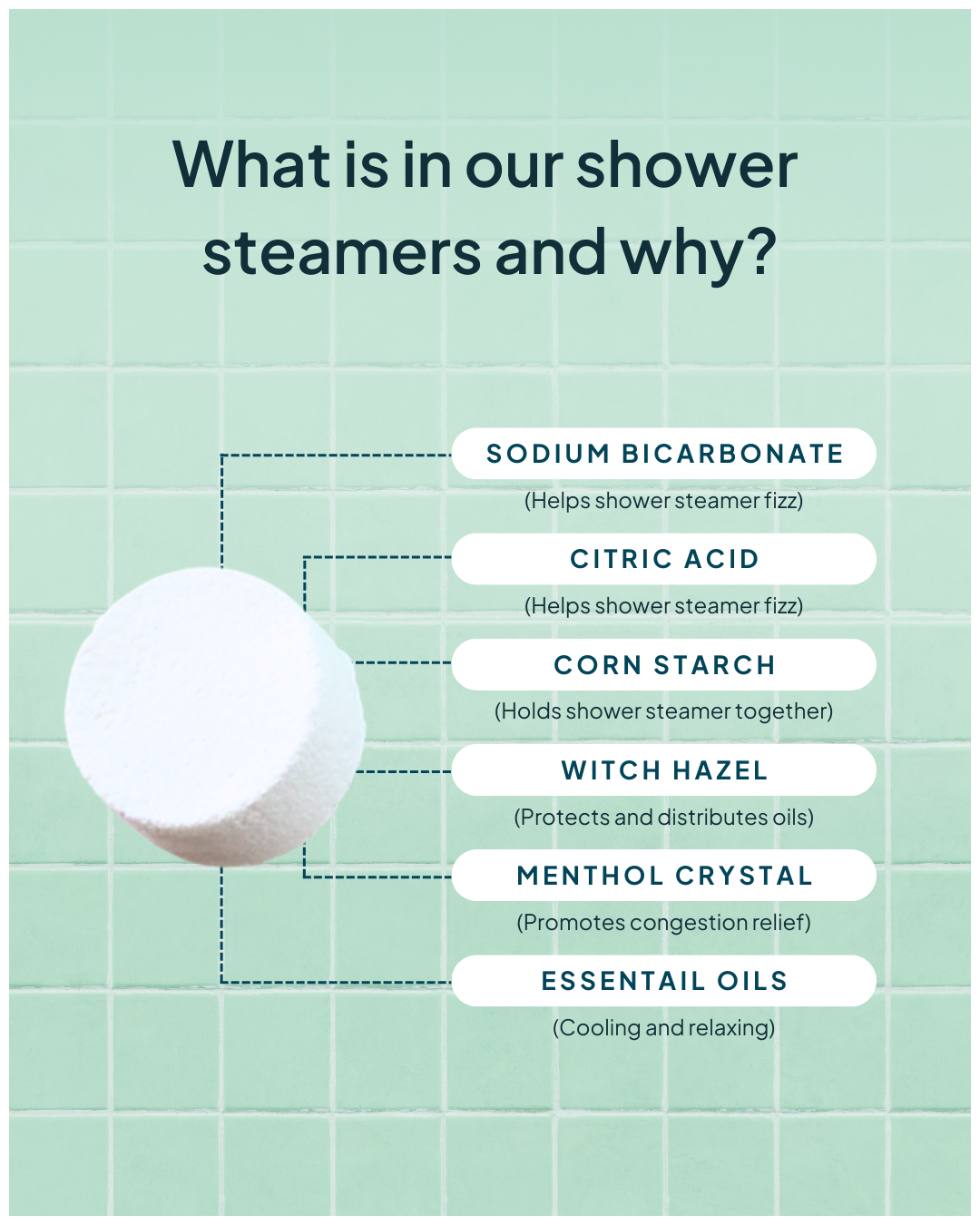 Shower Steamers in Eucalyptus Mint | Made in Canada | Nature Bee