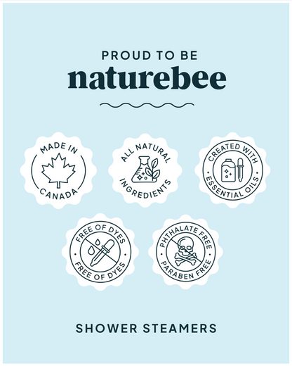 Shower Steamers in Eucalyptus Mint | Made in Canada | Nature Bee