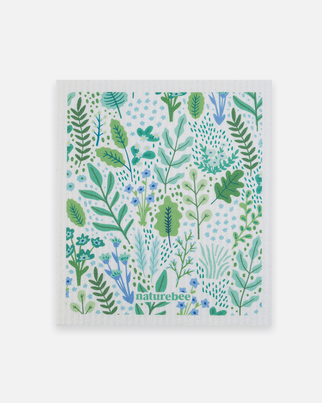 Sponge Cloth Floral Green | Nature Bee