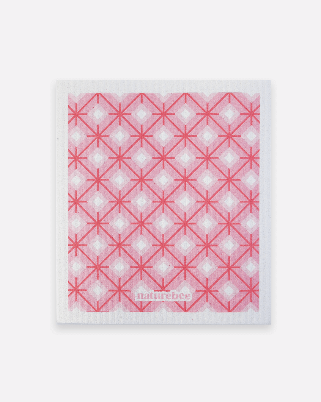 Sponge Cloth Geometric Pink | Nature Bee