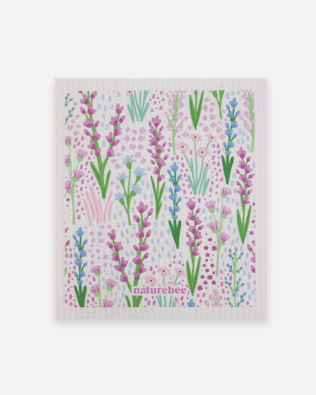 Sponge Cloth Floral Purple | Nature Bee