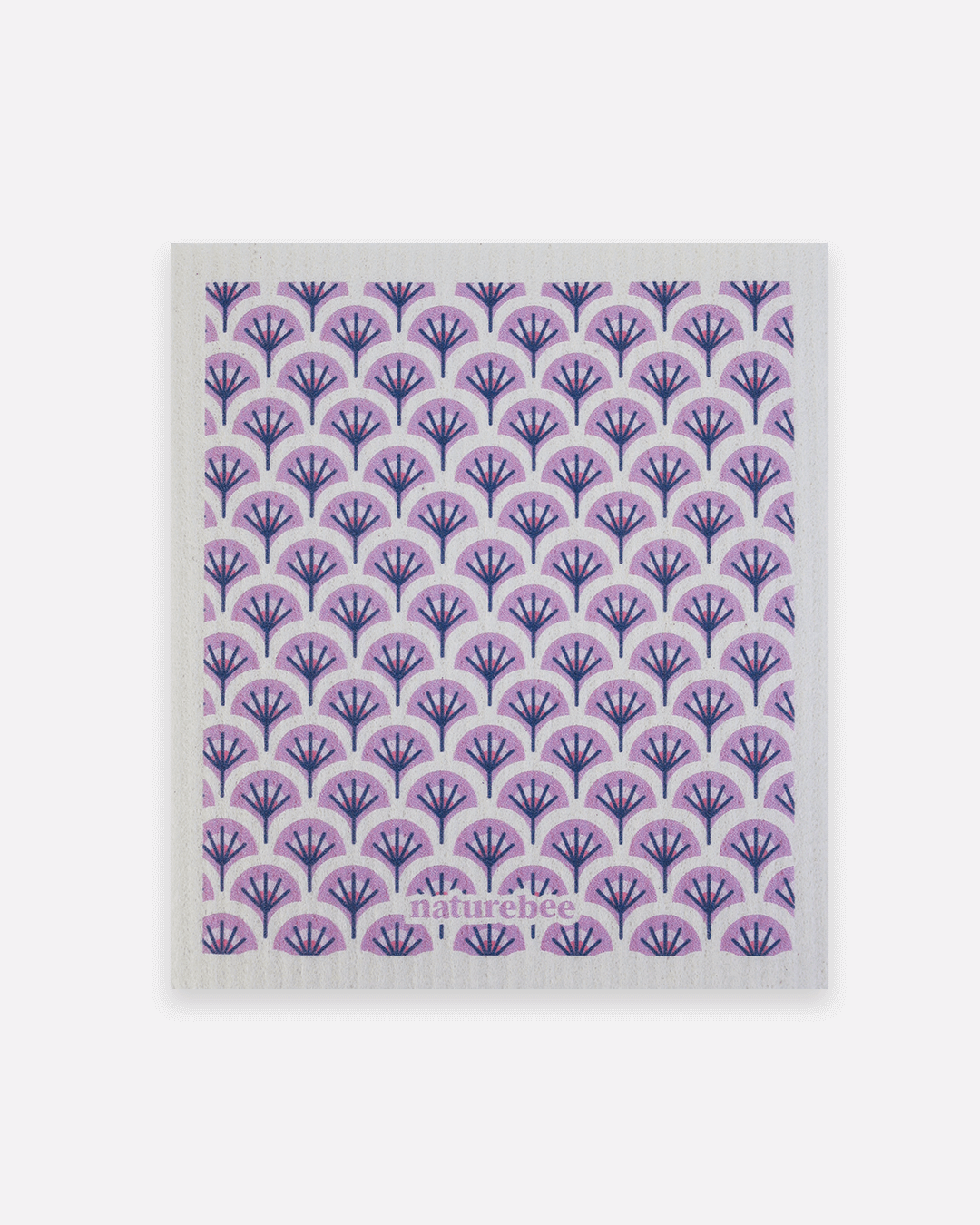 Sponge Cloth Geometric Purple | Nature Bee