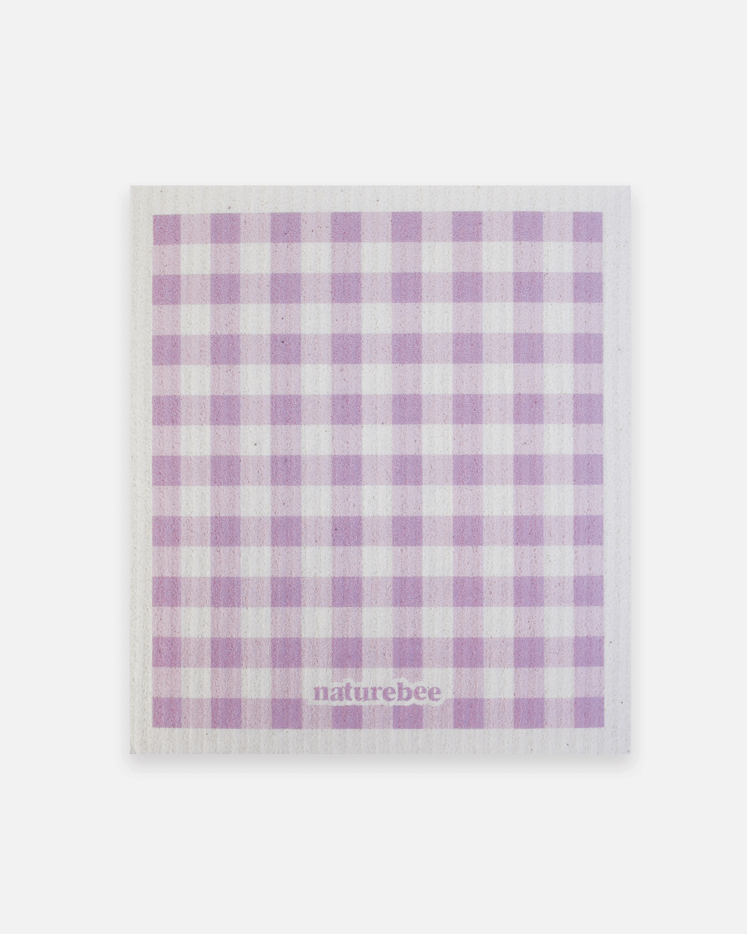 Sponge Cloth Plaid Purple | Nature Bee