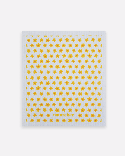Yellow Flower Swedish Dishcloth - NATURE BEE