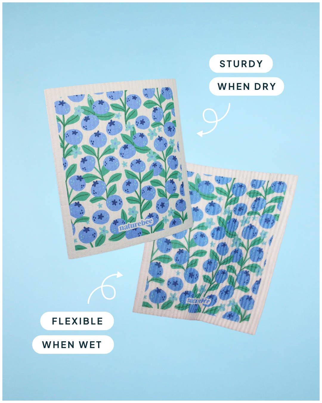 Fruit Swedish Sponge Cloth 6 pack | Nature Bee