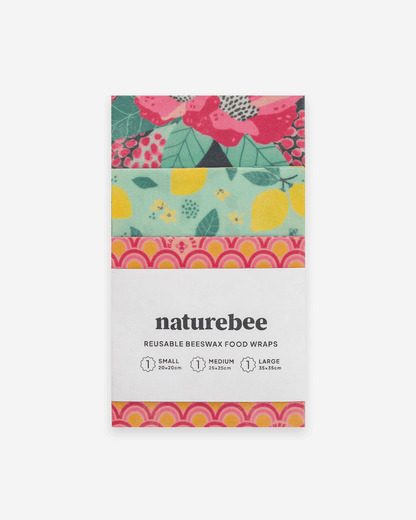 Beeswax Wrap Variety Set - Lemon Lovers | Nature Bee