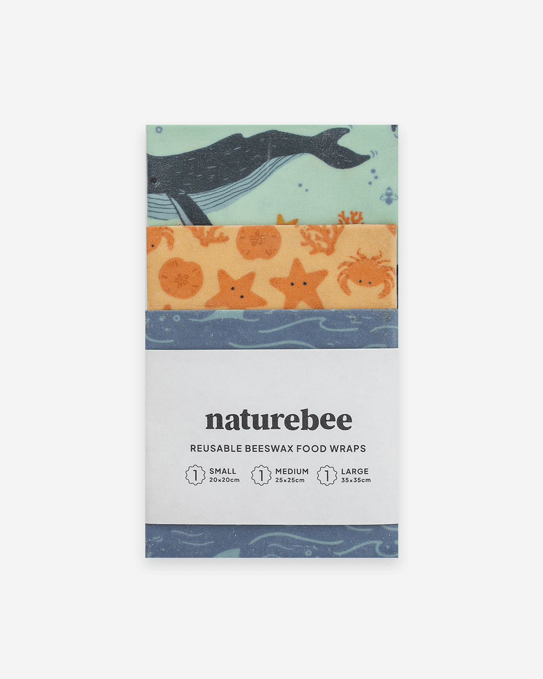 Beeswax Wrap Variety Set - Ocean Lovers | Nature Bee