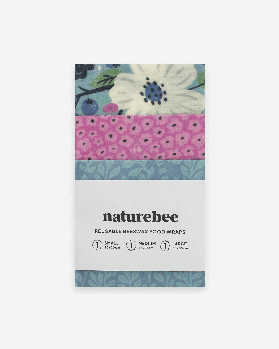 Beeswax Wrap Variety Set - Purple Meadow | Nature Bee