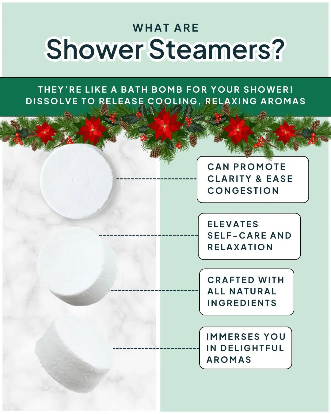 12 Days of Shower Steamers Advent Calendar - PRE-ORDER ONLY - NATURE BEE