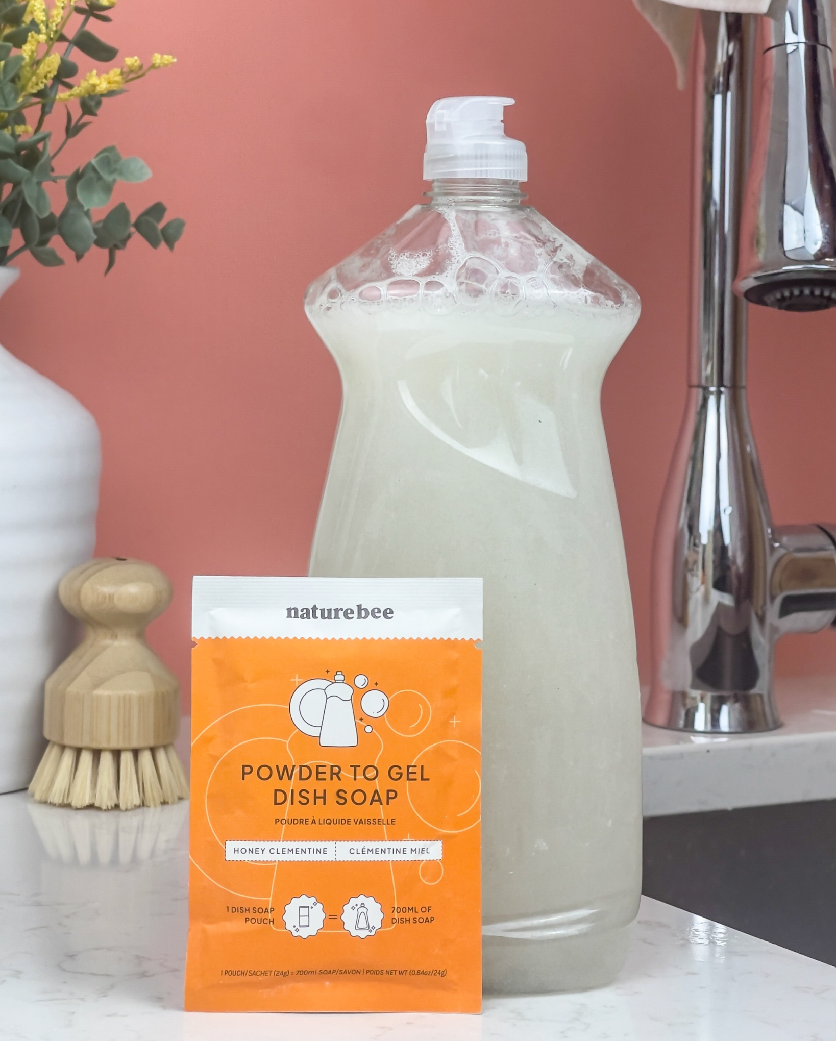 Powder to Gel Kitchen Dish soap  | Nature Bee