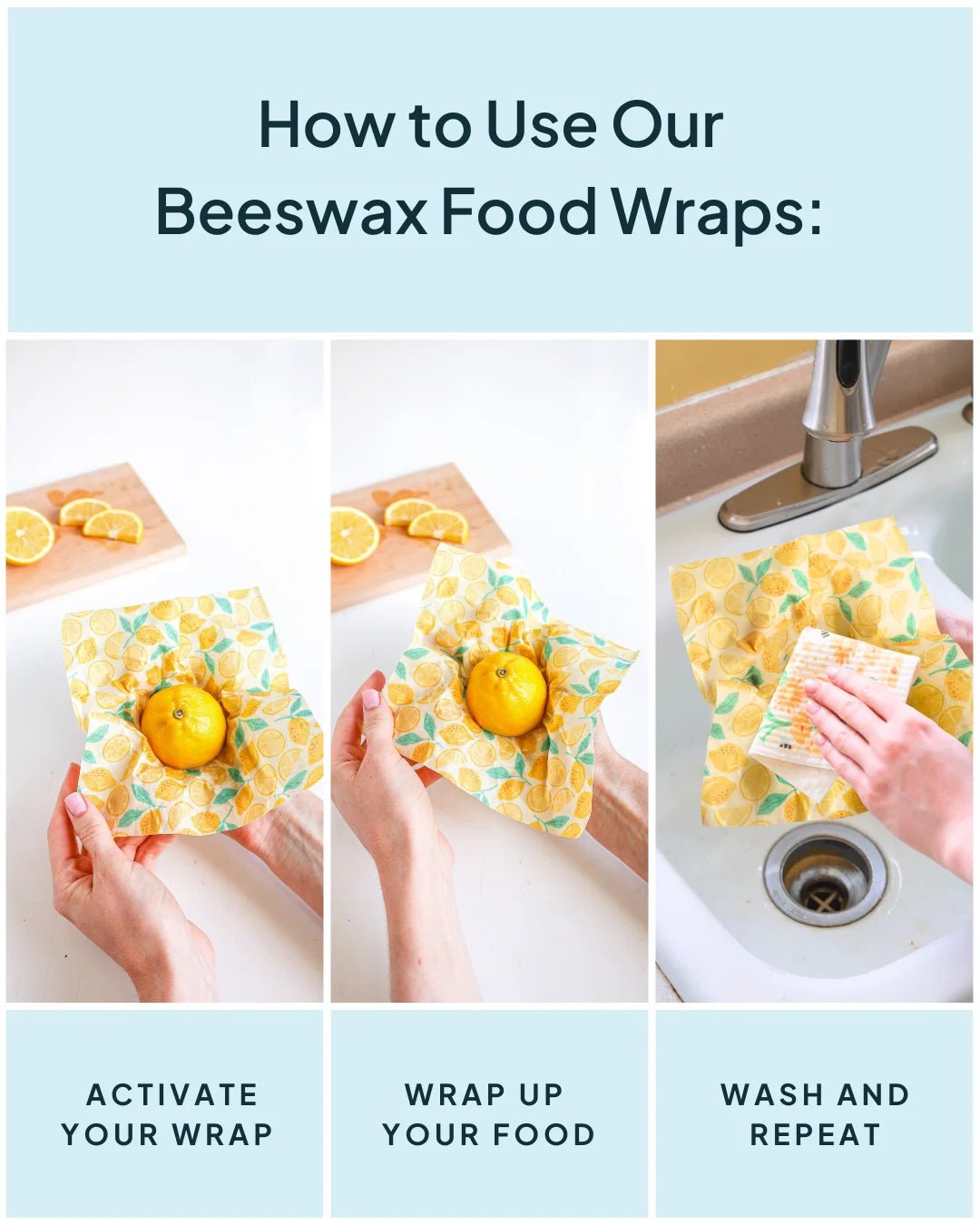 Canadian Beeswax Wrap 4 - Pack Bundle - NATURE BEE
