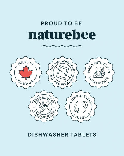 Dishwasher Tablets Lemon Sage 50 - pack - NATURE BEE