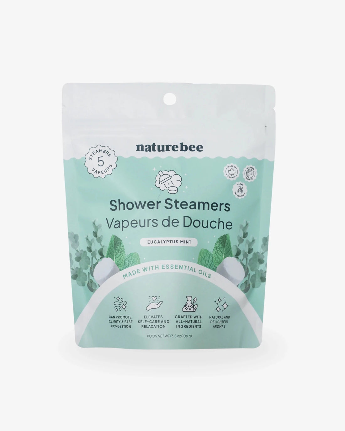 Eucalyptus Mint Shower Steamers - NATURE BEE