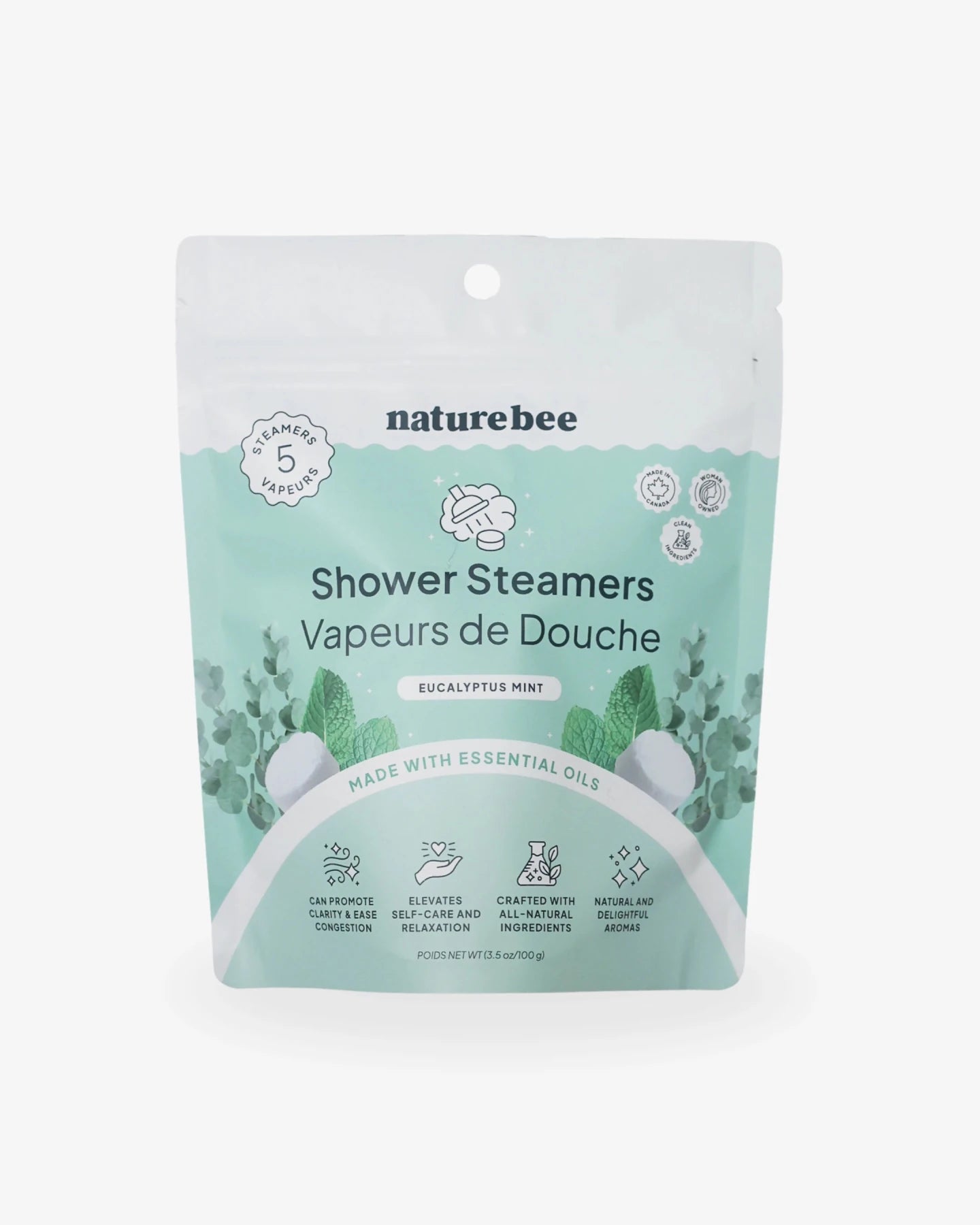 Eucalyptus Mint Shower Steamers - NATURE BEE