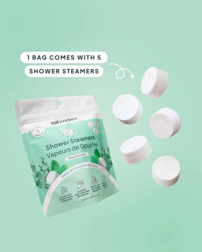 Eucalyptus Mint Shower Steamers - NATURE BEE