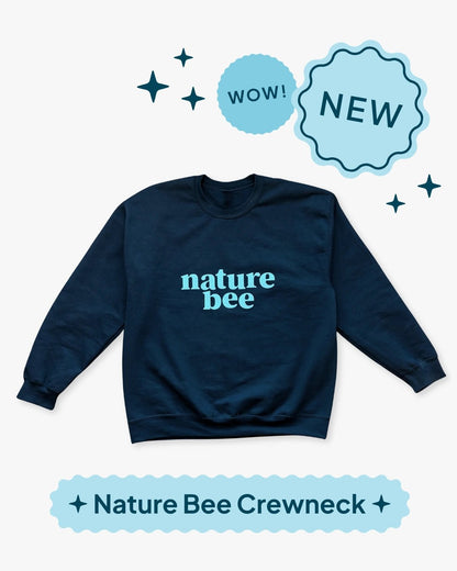 Nature Bee Crew Neck Sweater - NATURE BEE