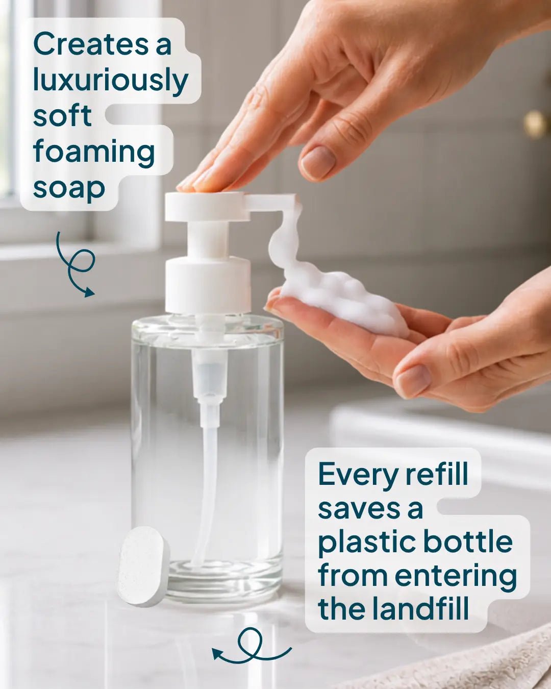 Foaming Hand Soap Refill Tablets - NATURE BEE