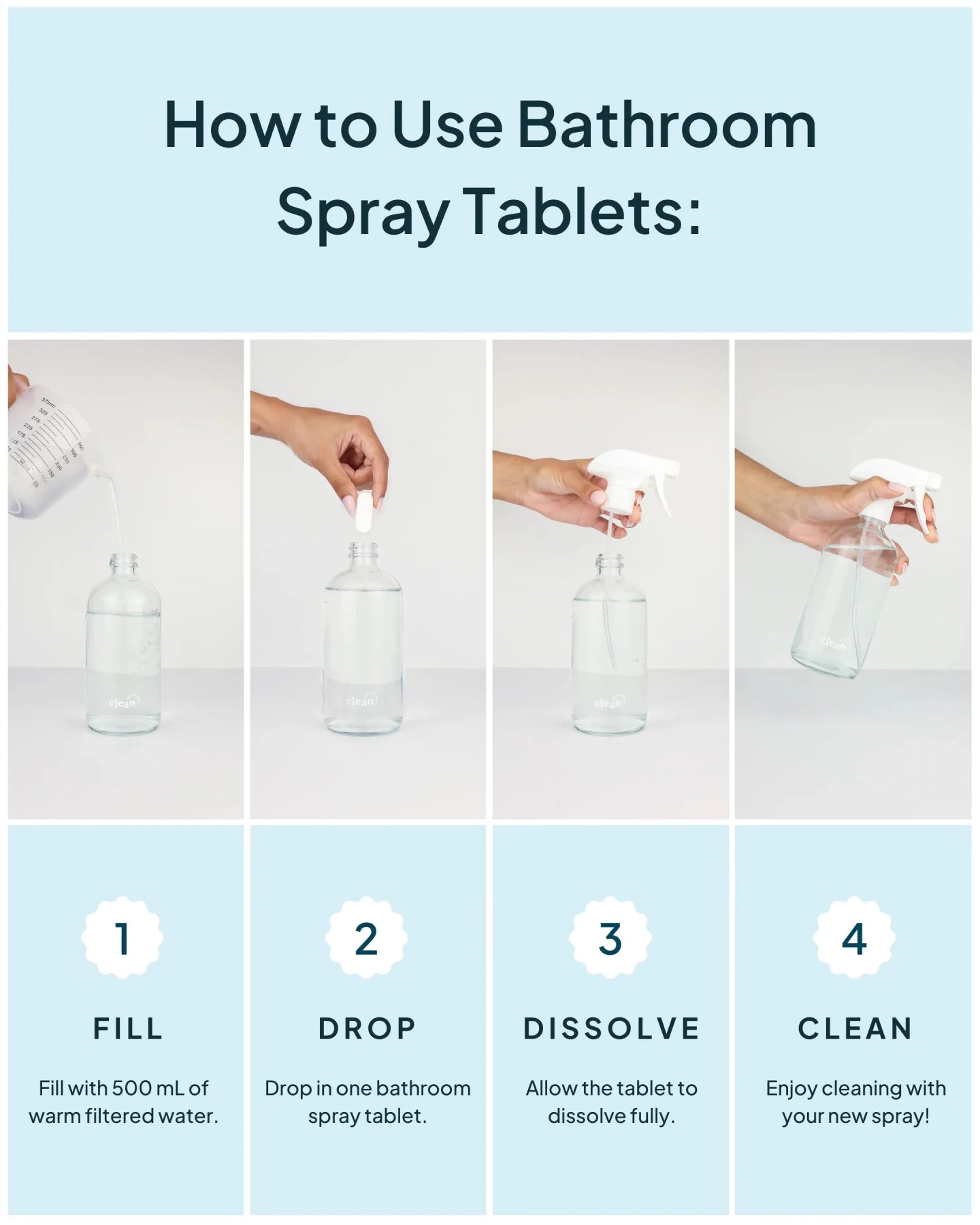 Bathroom Cleaning Spray Tablet - NATURE BEE