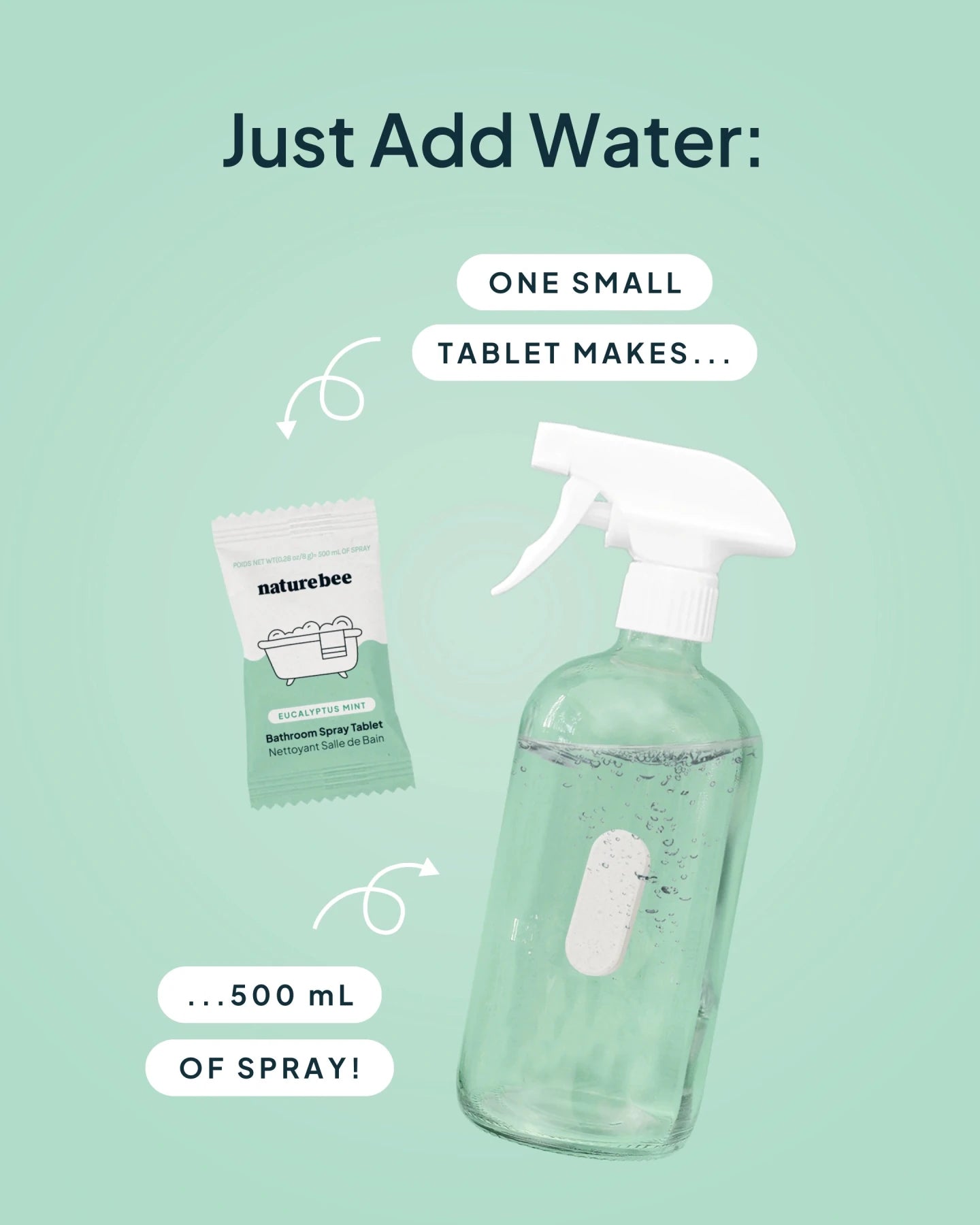 Bathroom Cleaning Spray Tablet - NATURE BEE
