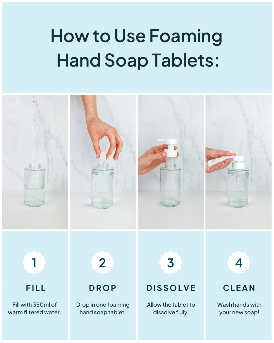 Foaming Hand Soap Tablets - NATURE BEE