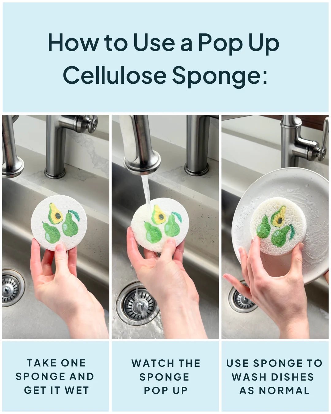 Compostable Cellulose Sponge - Mystery 2 - Pack - NATURE BEE