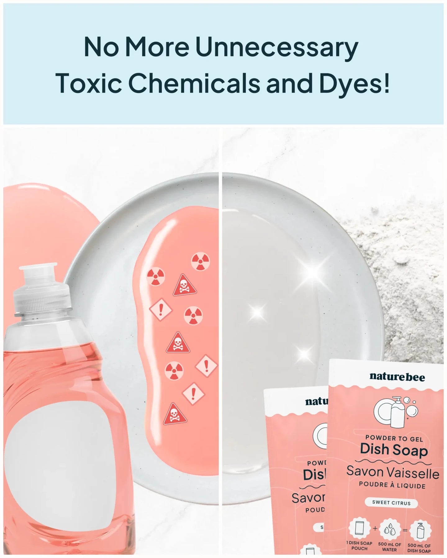 Sweet Citrus Dish Soap Refill - NATURE BEE