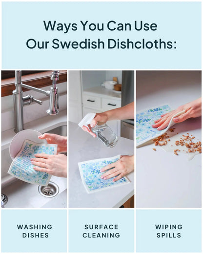 Single Swedish Dishcloths - NATURE BEE