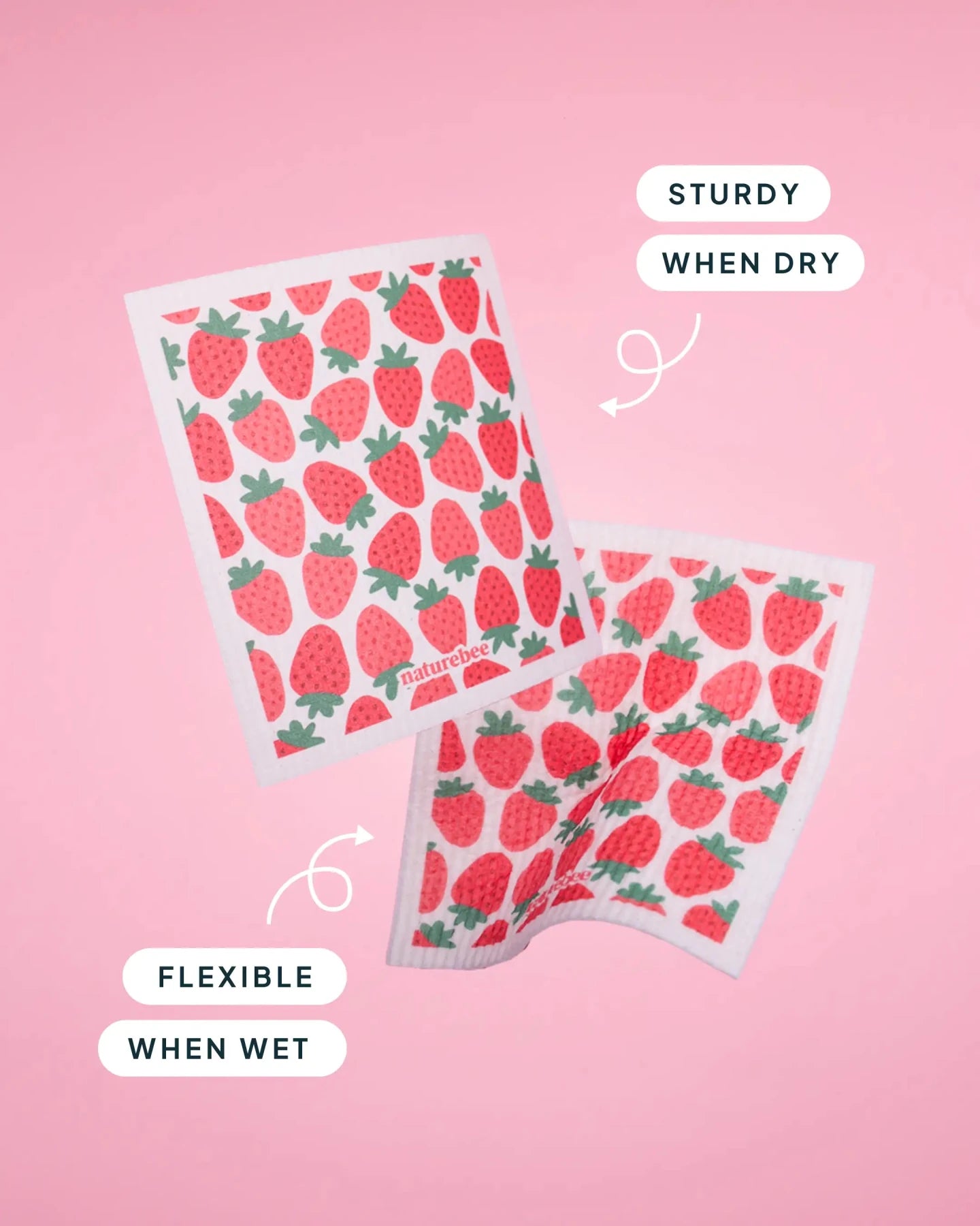 Fruit Swedish Dishcloth 6 - pack - NATURE BEE