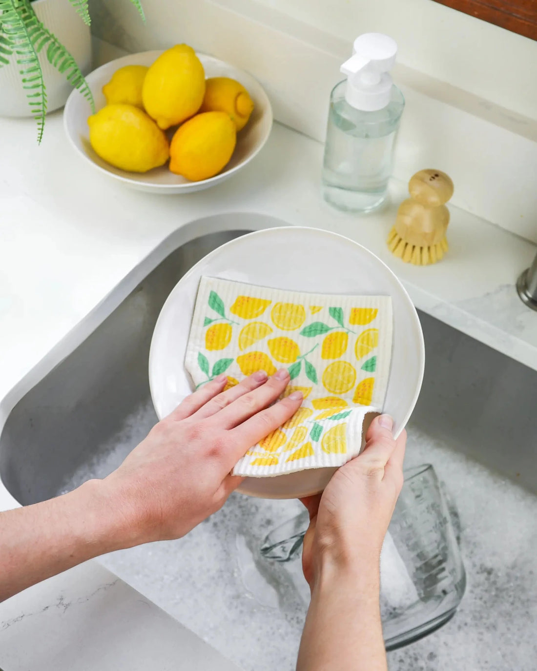 Lemon Swedish Dishcloth - NATURE BEE