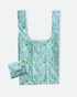 Green Floral Reusable Bag - NATURE BEE