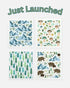 Forest Swedish Dishcloth 4-Pack - Reusable Paper Towels - NATURE BEE