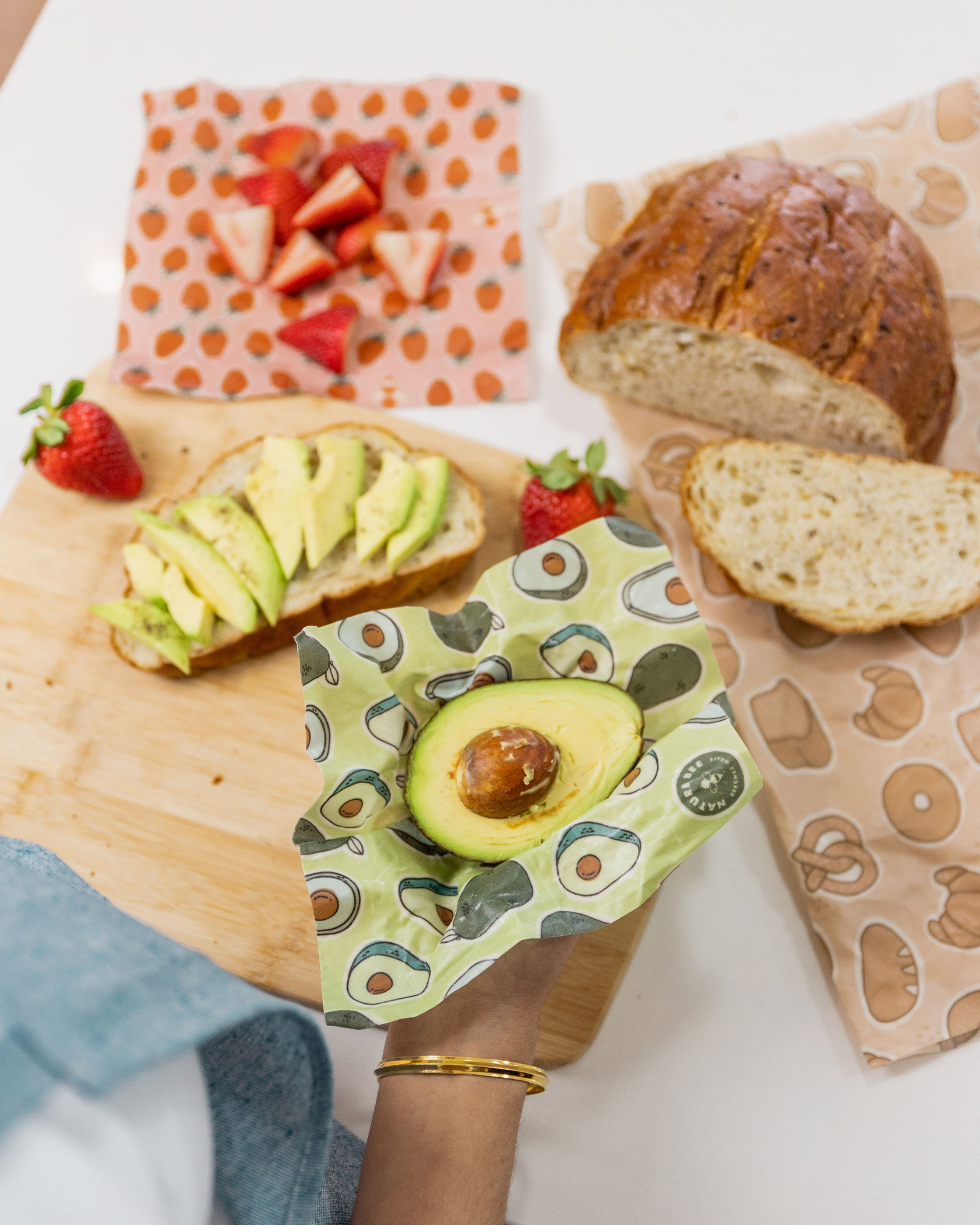 Small Beeswax Wrap Pack - Fruits &amp; Veggies | Nature Bee