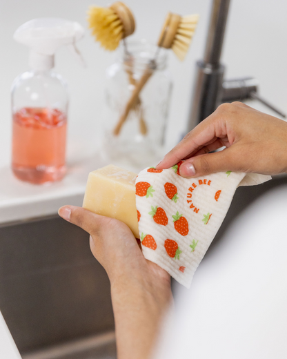 Swedish Dishcloth - Strawberries | Nature Bee