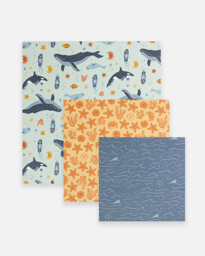 Beeswax Wrap Variety Set - Ocean Lovers | Nature Bee