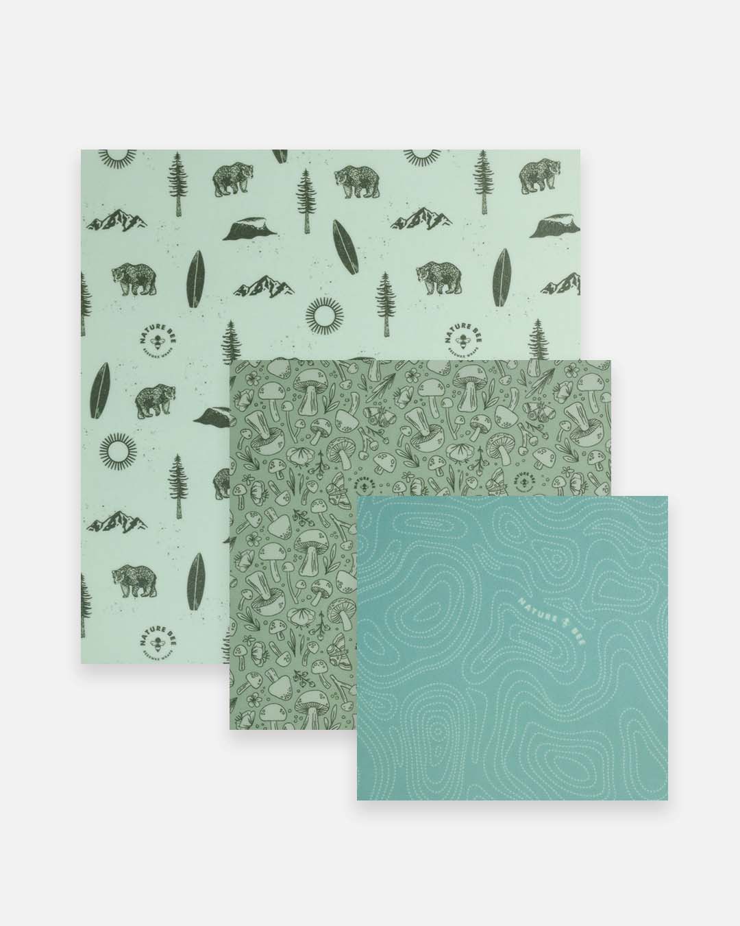 Beeswax Wrap Variety Set - Pacific Northwest | Nature Bee