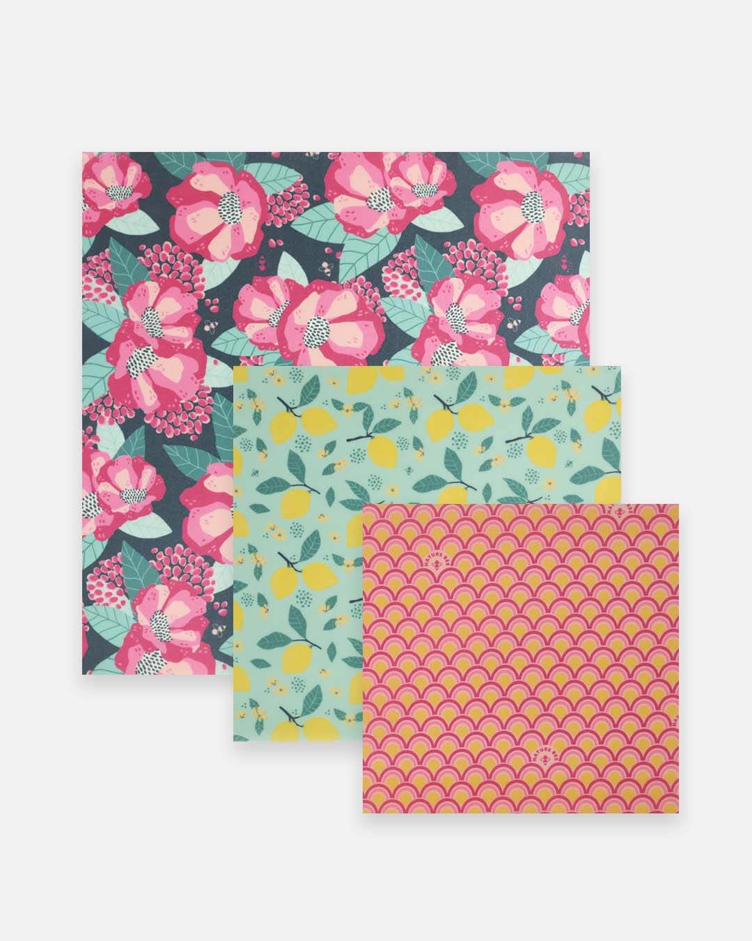 Beeswax Wrap Variety Set - Lemon Lovers | Nature Bee